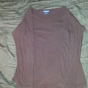 Girls lg. Brown long sleeve shirt